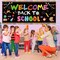 2pcs Welcome Back to School Backdrop Banner School Party Decorations